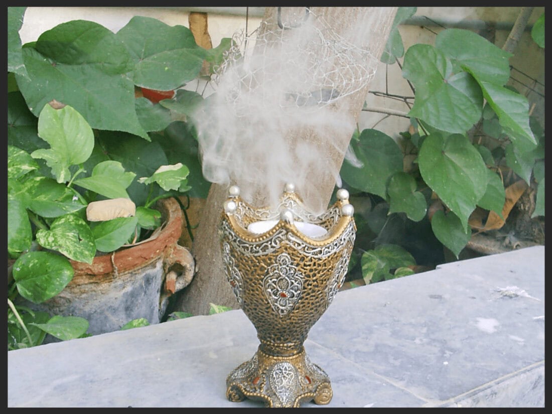 البخور الروحاني اثناء الاستخدام